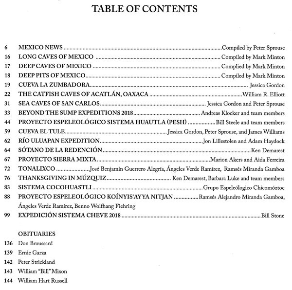 Table of Contents